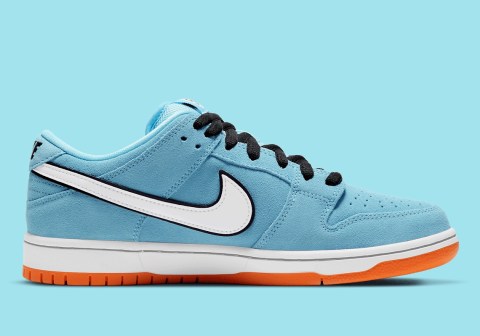 Nike SB Dunk Low Gulf Blue Orange BQ6817-401 | SneakerNews.com