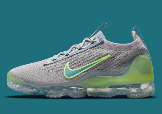 The Nike Vapormax Flyknit 2021 Emerges With Grey Knits And Neon Additions