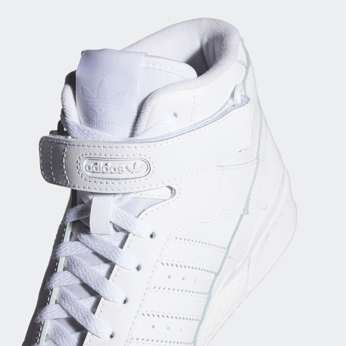 adidas originals forum mid triple white