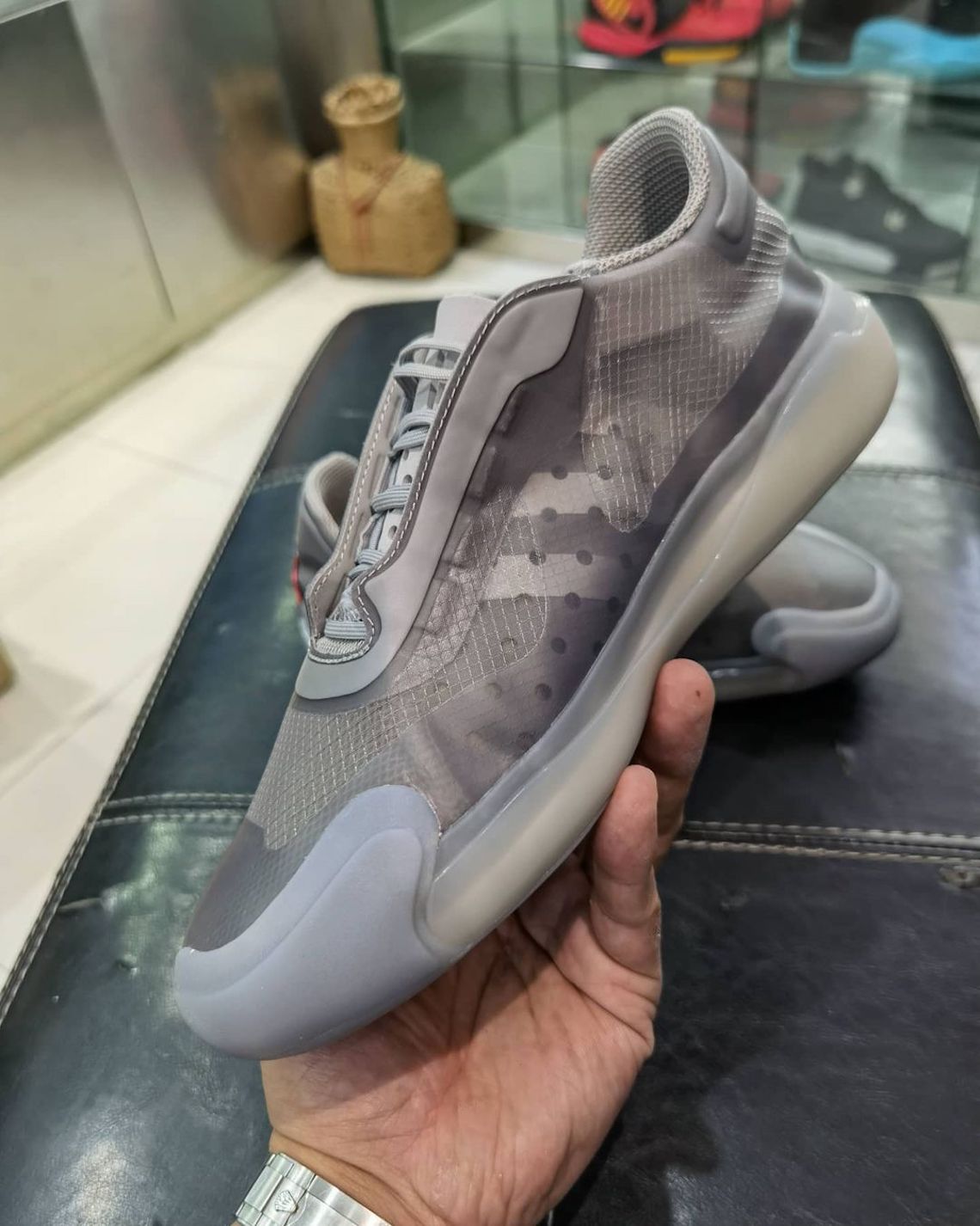 Prada adidas Luna Rossa 21 Grey SneakerNews