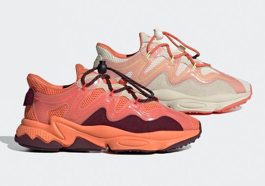 The Women’s adidas Ozweego Plus Is Delivering Two “Semi Coral” Combos