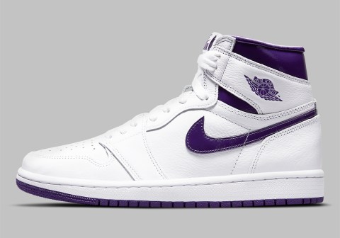 Air Jordan 1 Retro High OG WMNS White Court Purple CD0461-151 ...