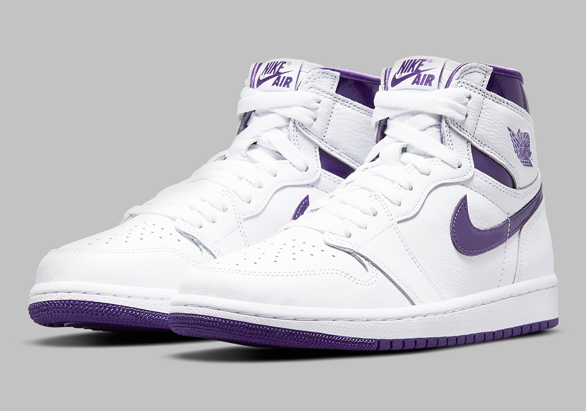 Air Jordan 1 Retro High OG WMNS White Court Purple CD0461-151