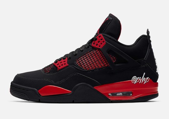 Jordan Brand Looks To The “Thunder” Colorblocking For Upcoming Air Jordan 4 In Black Red