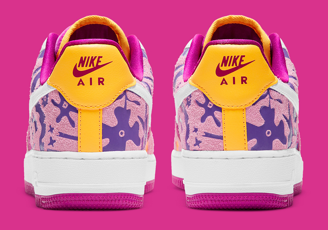 Nike Air Force 1 07 Lv8 Wmns Red Plum Light Arctic Pink Wild Violet 10