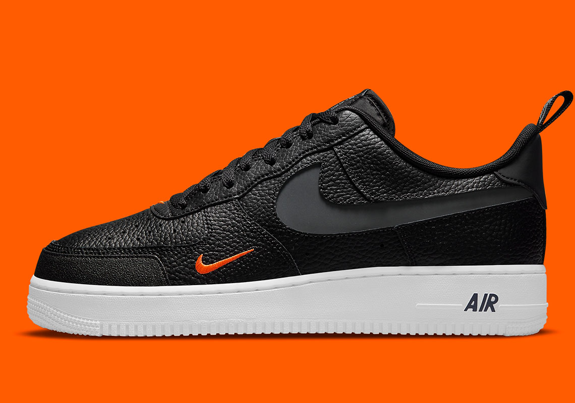 black and orange nike air force