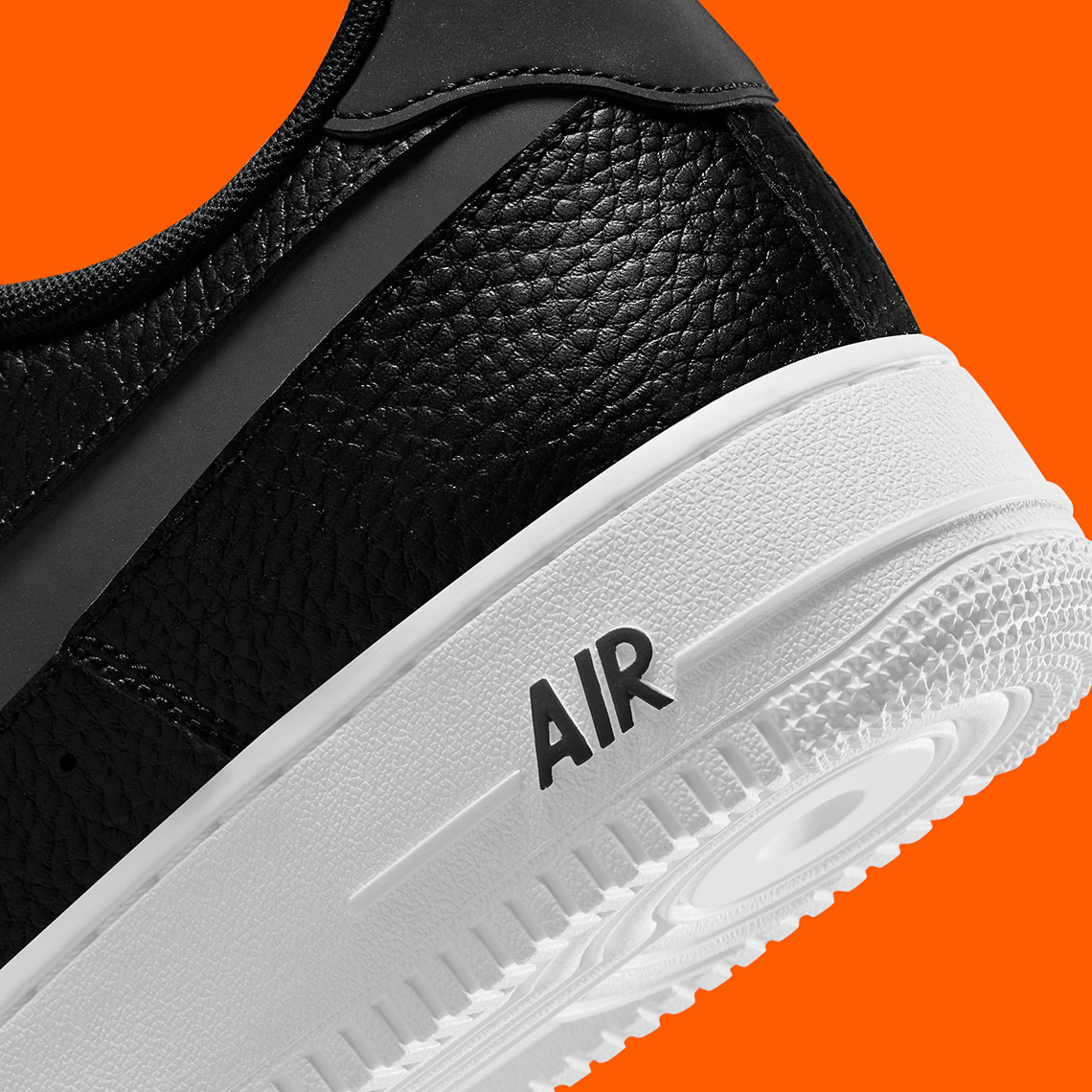 nike air force 1 '07 lv8 black and orange