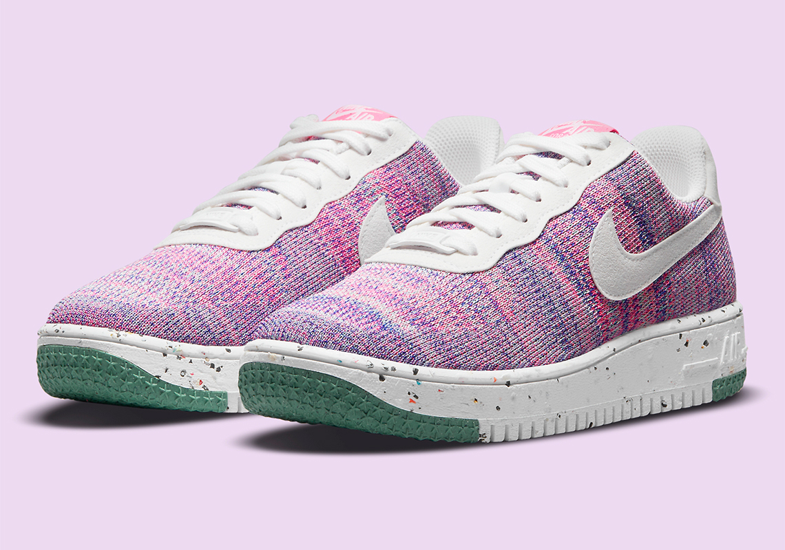 Nike Air Force 1 Crater Flyknit Revealed In Women's Pink And Purple Mix