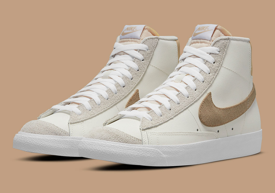 Suede And Canvas Come Together On This Casual-Friendly Nike Blazer Mid '77