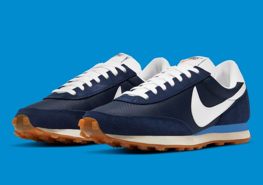 This Nike Daybreak Channels The Past With Retro-Friendly Navy, Red, And Gum