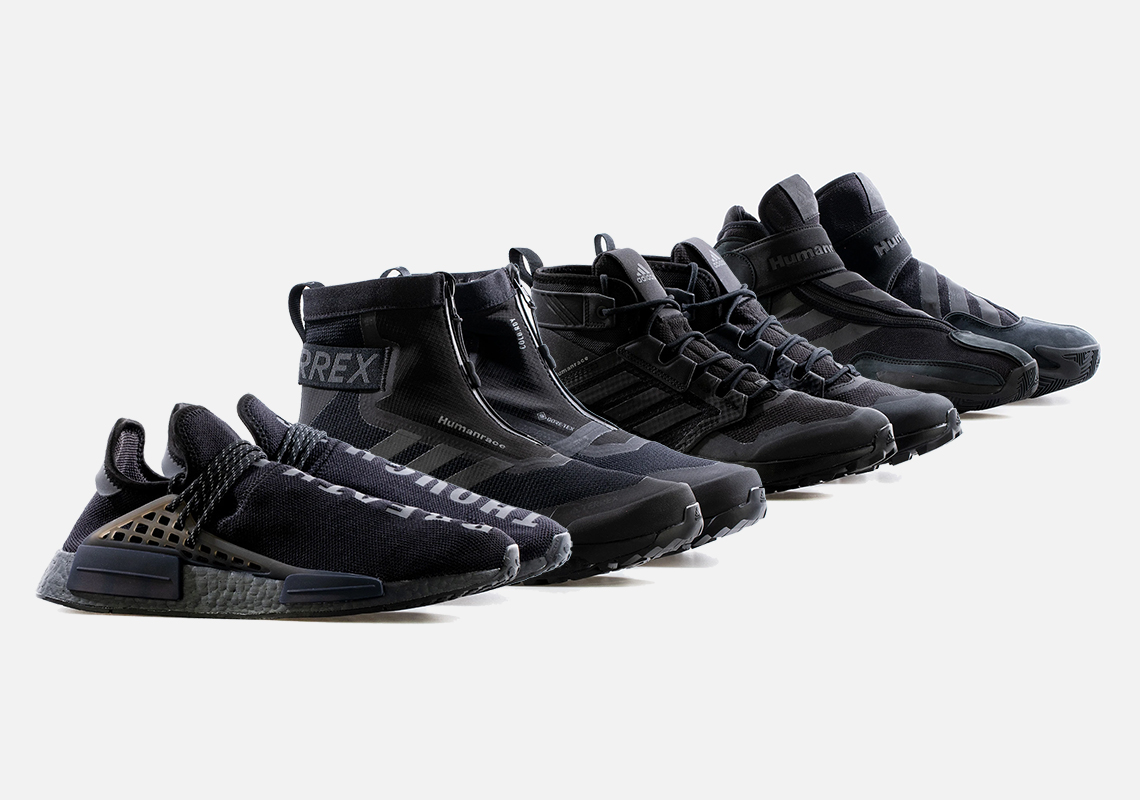 Hus officiel igen Pharrell adidas Hu Black Collection GX2487 Release | SneakerNews.com
