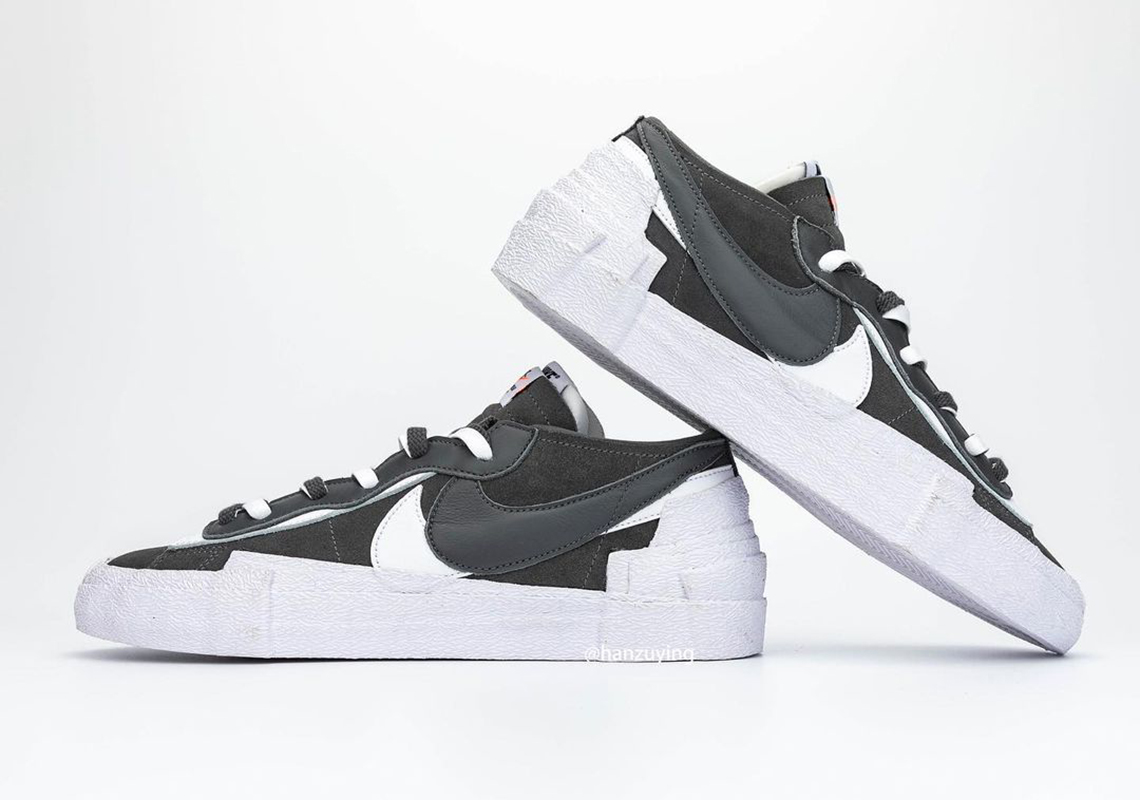 Sacai Nike Blazer Low Dark Grey Dd1877 002 Sneakernews Com
