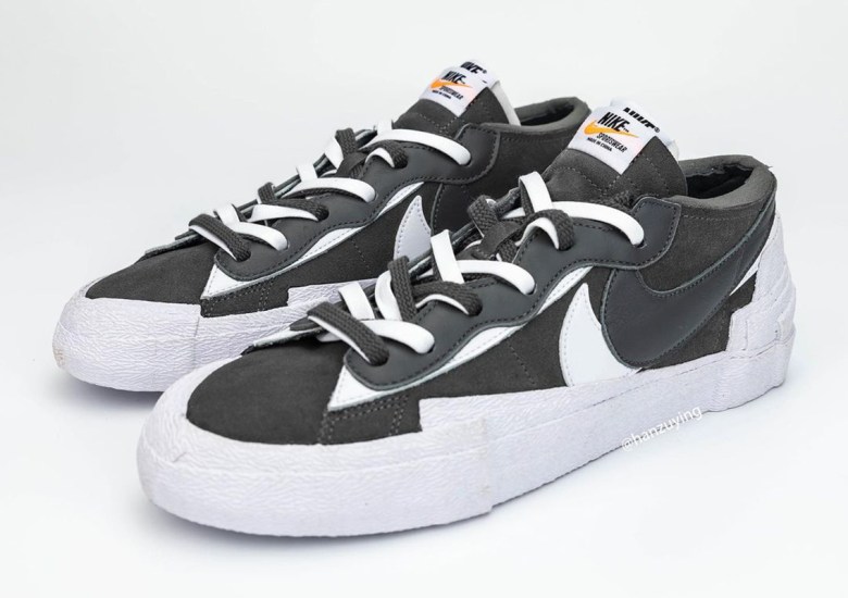 Nike x Sacai Blazer Low Iron Grey Shoes DD1877-002 Size 10