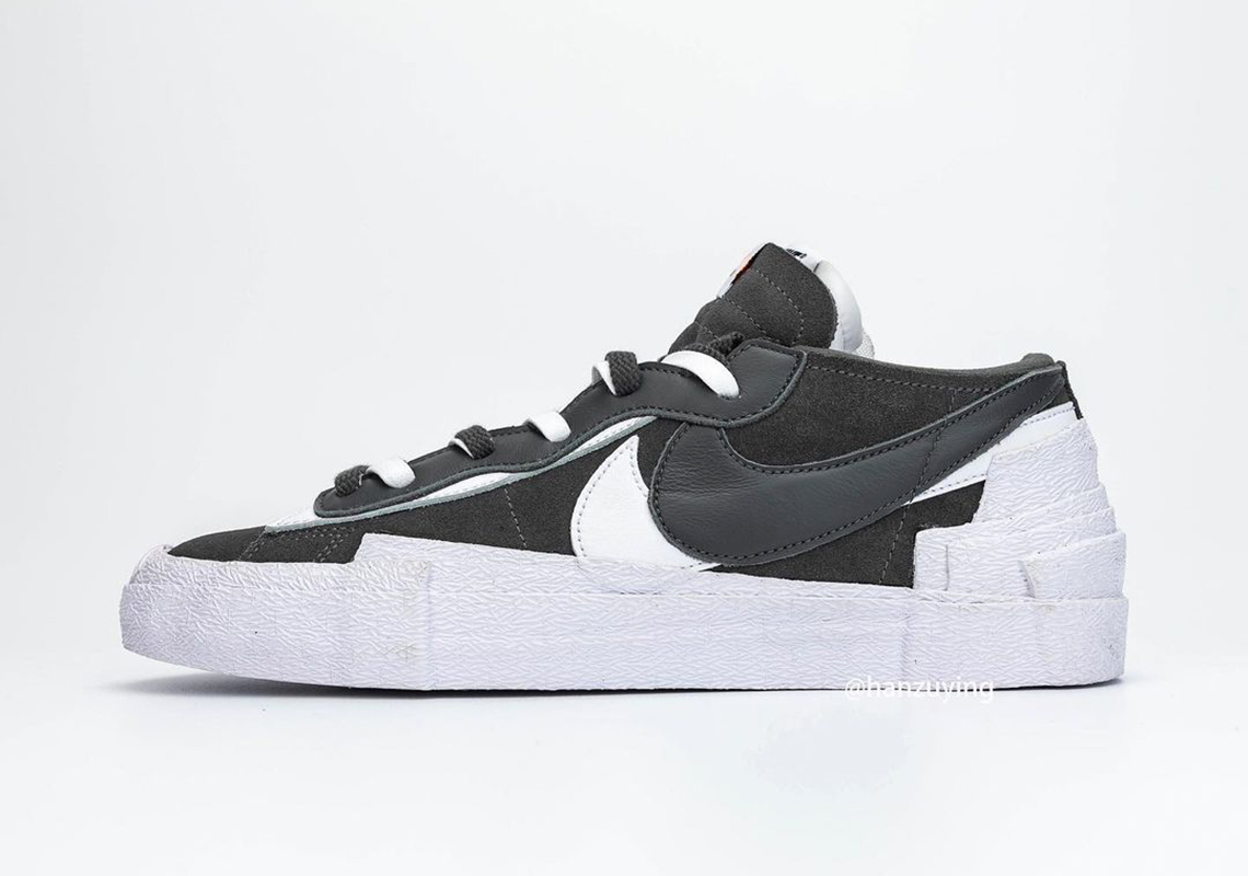 Sacai Nike Blazer Low White Grey Dd1877 002 9
