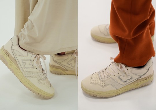 AURALEE Dresses Down The New Balance 550 For AW21 Collection