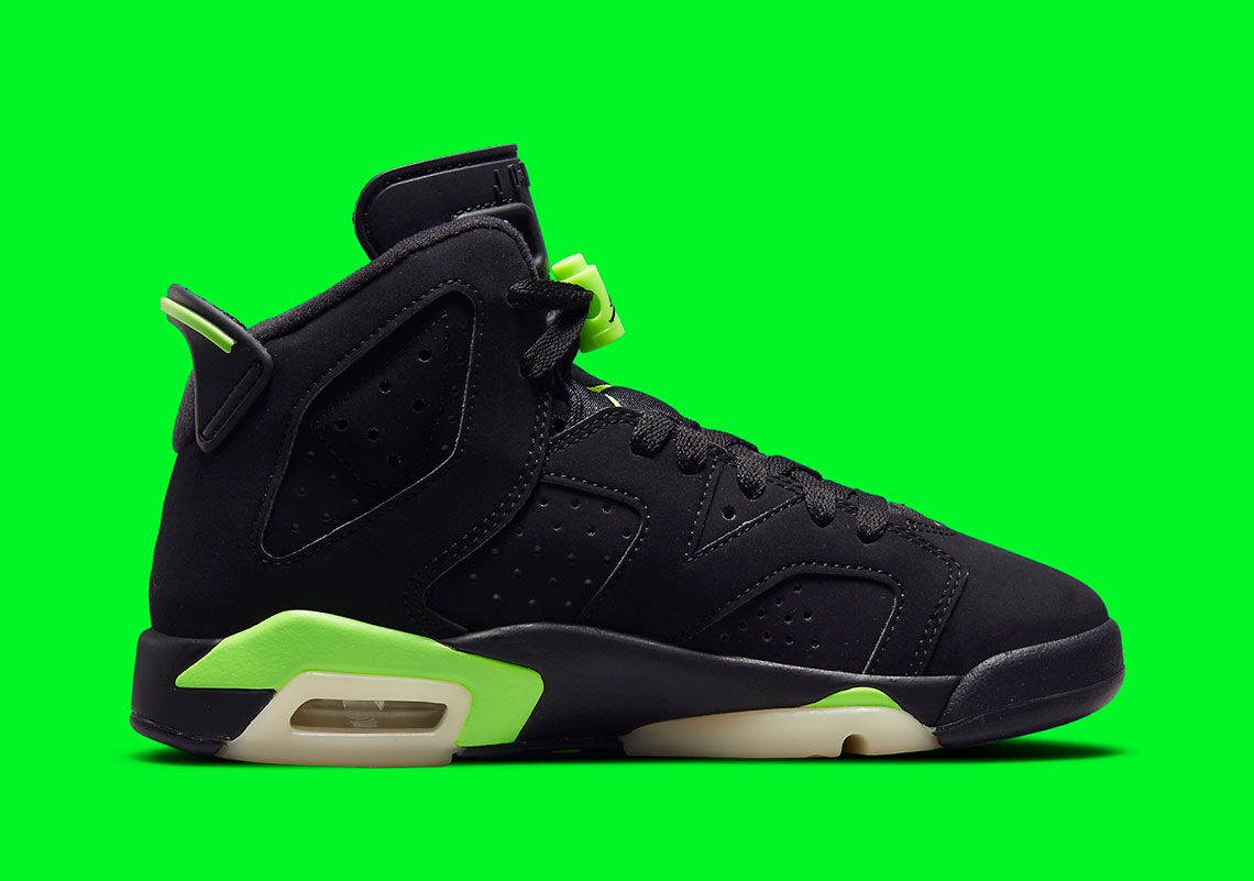 jordan 6 black and neon green