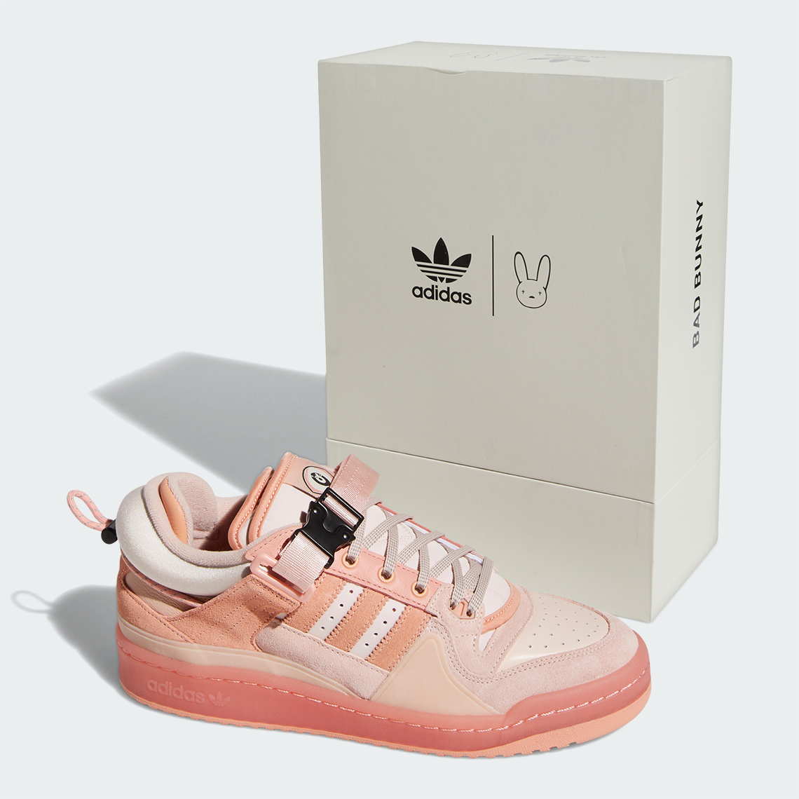 bad bunny x adidas forum buckle low easter egg