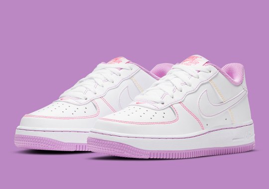 The Nike Air Force 1 Adds Pastels To Its Stitching For This Kids’ Exclusive