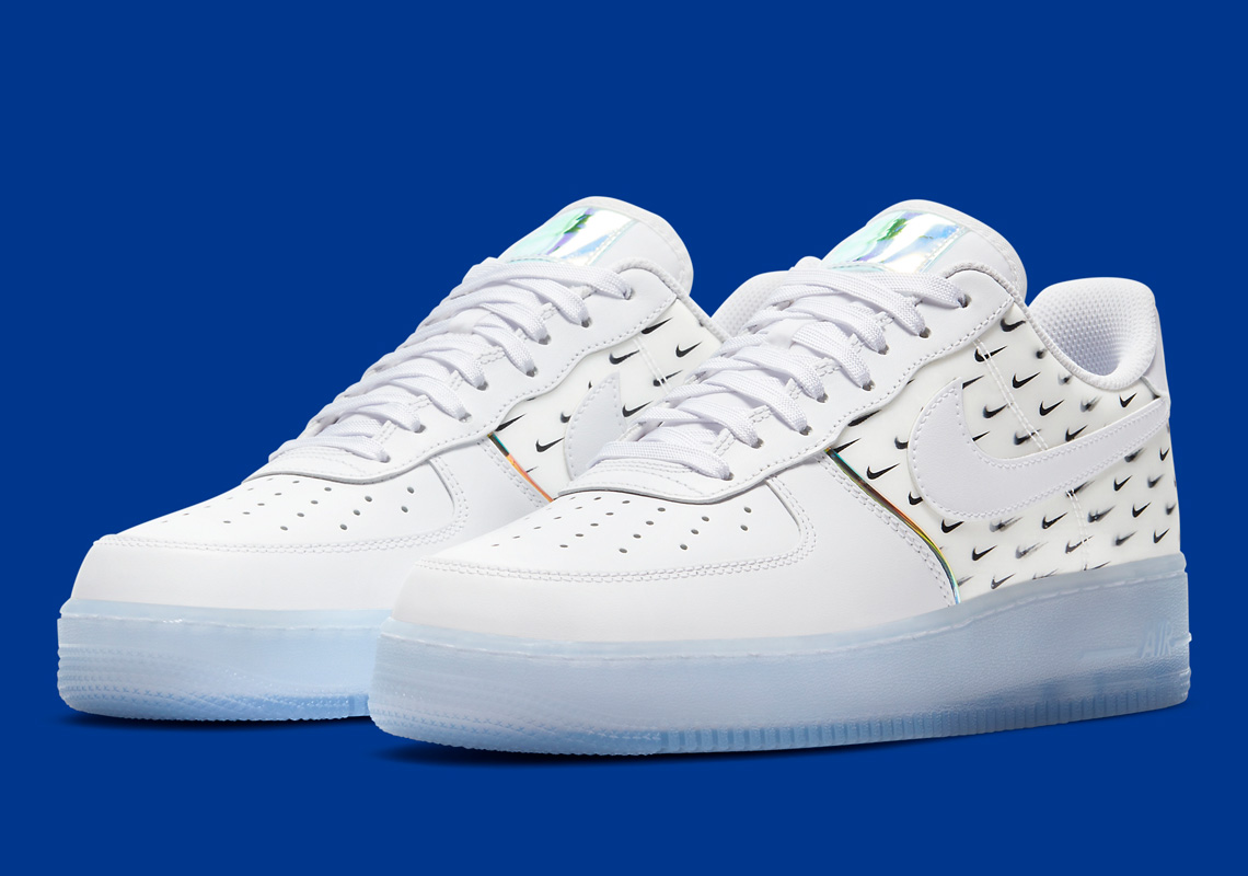 This Nike Air Force 1 Covered In Mini Swooshes Is Available Now