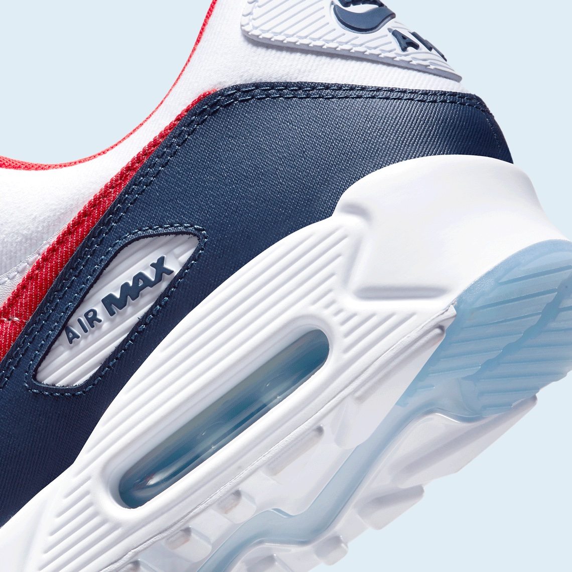 Presentar pestillo tienda Nike Air Max 90 White Red Blue DJ5170-100 | SneakerNews.com