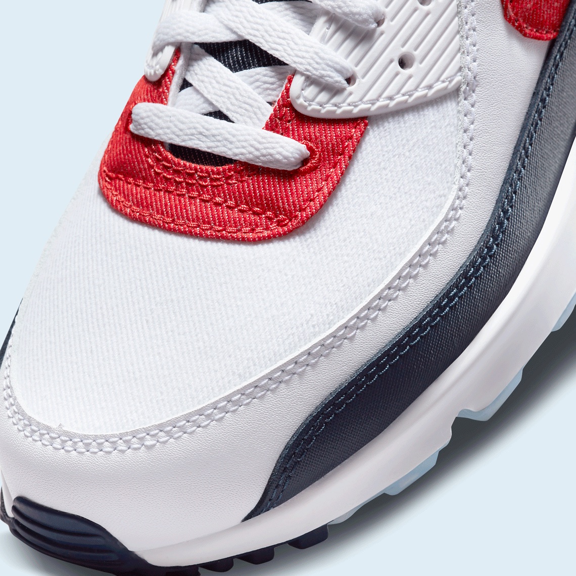 Nike Air Max 90 White Red Blue DJ5170-100 | SneakerNews.com