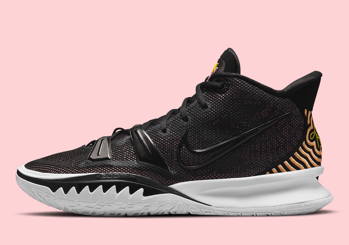 The Nike Kyrie 7 “Ripple Effect” Sees Embroidered Waves On The Heel