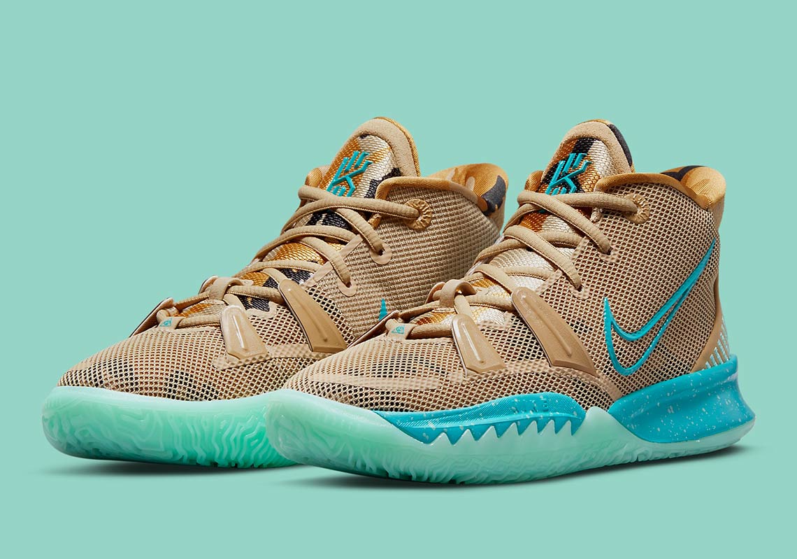 Nike Kyrie 7 “Ripple” Gets A Grain And Aquamarine Colorway
