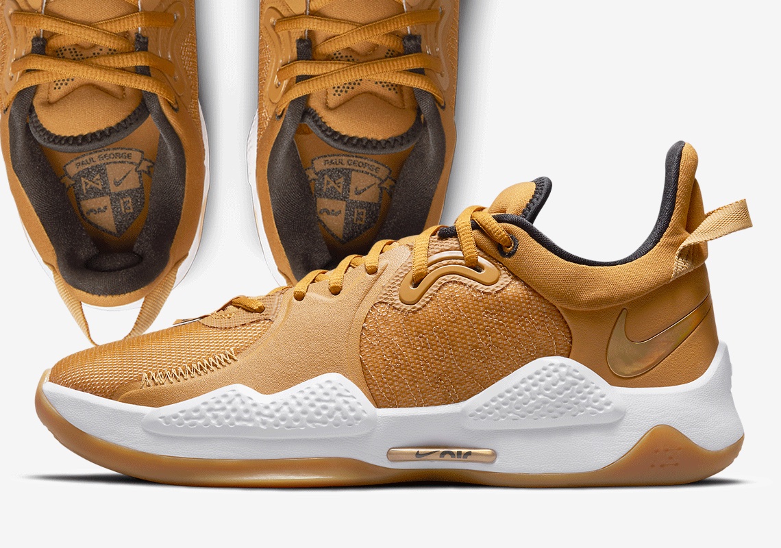 Paul George's Nike PG 5 Goes "Beige" And "Gold" For Its Latest Look