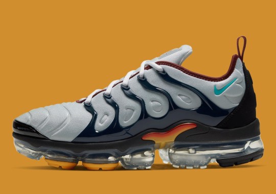 This Nike VaporMax Plus Blends “Pure Platinum” With A Sunset Gradient