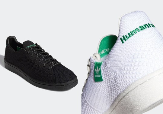 Pharrell’s Next adidas Superstar Primeknit Duo Keeps It Simple In White And Black
