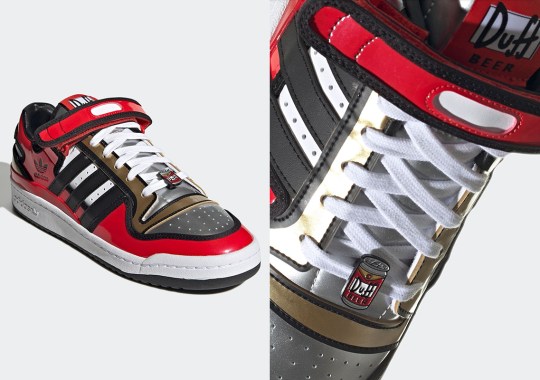Duff Beer Cans Appear On The Forum Low in The Simpsons x adidas Collection