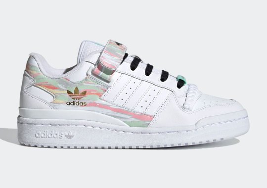 The adidas Forum Low Gets Colorful Camo Print Applications
