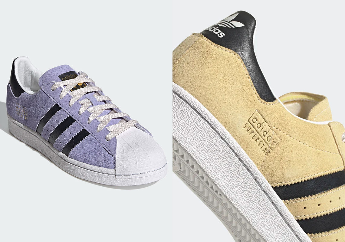 The adidas Superstar Offers Up A Pair Of Pastels For Laker Fans