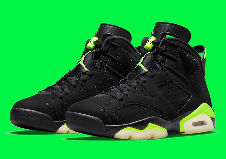 new jordans green and black