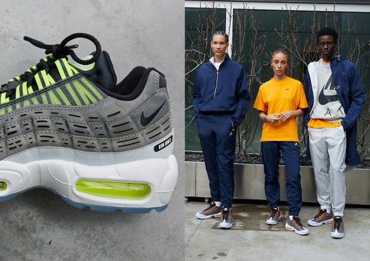 The Kim Jones x Nike Air Max 95 Releases In “Volt” And “Total Orange” On March 19th