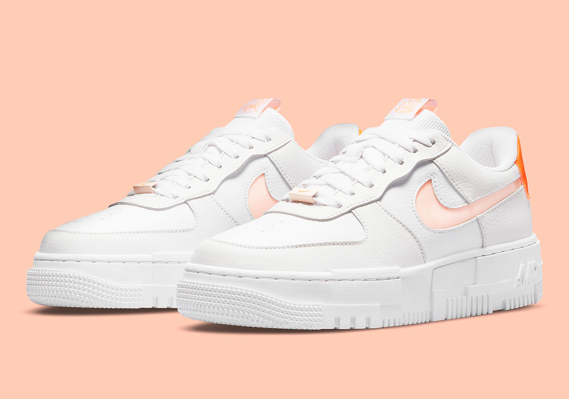 The Nike Air Force 1 Pixel Throws Back To College Colorways With Orange