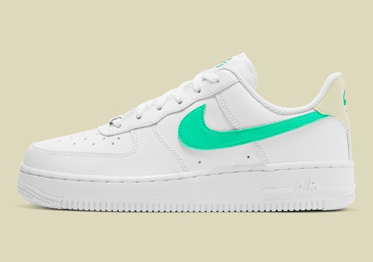 The Nike Air Force 1 Low For Women Gets A Green Glow Swoosh