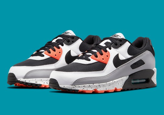 A Perfect Pairing Of Turf Orange And Aquamarine Appears On Nike Air Max 90