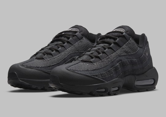 The Nike Air Max 95 Offers A Stealthy Black And Dark Smoke Grey Colorway