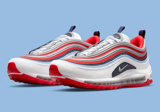 The Nike Air Max 97 Arrives Wrapped In Patriotic Denim Uppers