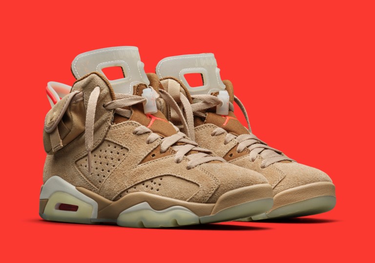 Travis Scott Air Jordan 6 British Khaki DH0690-200  display picture 3