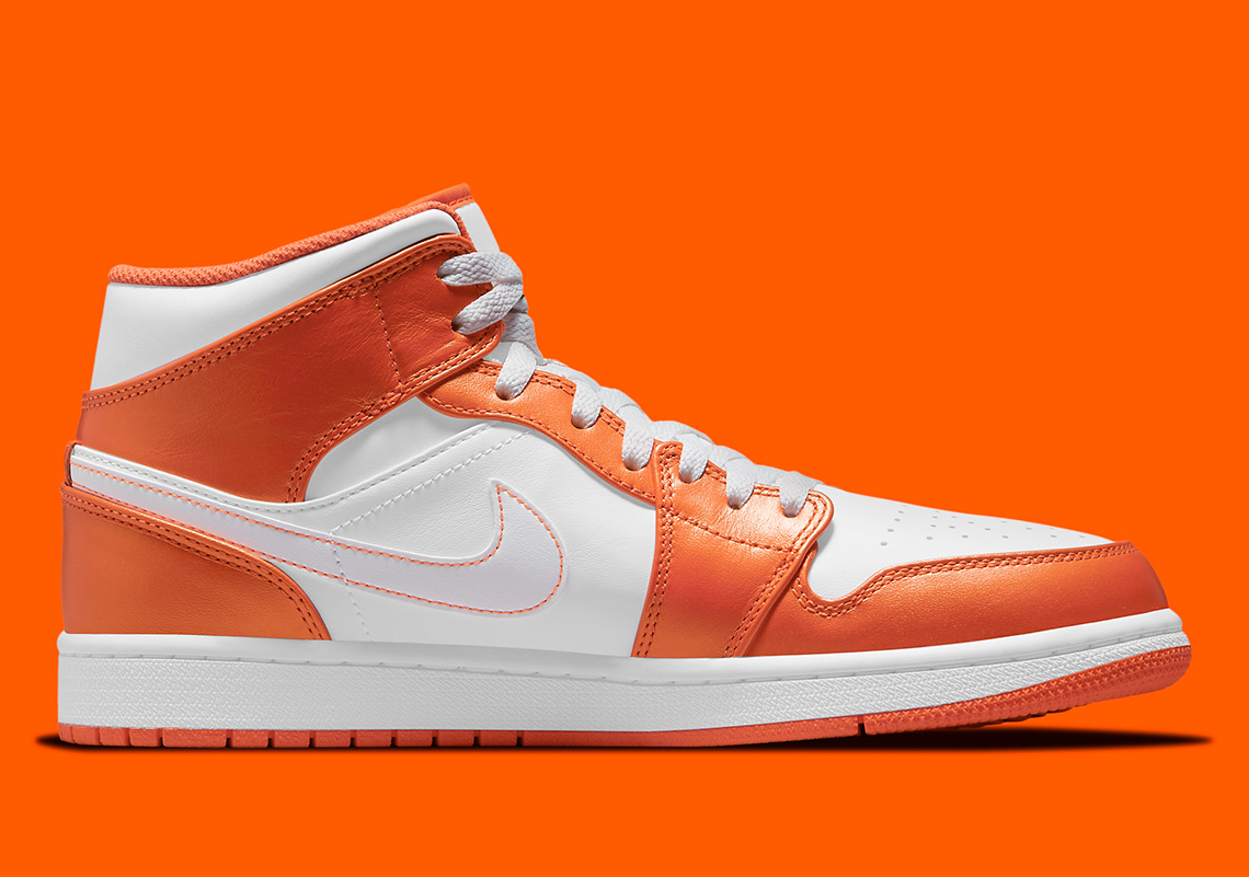 metallic orange jordan 1 mid