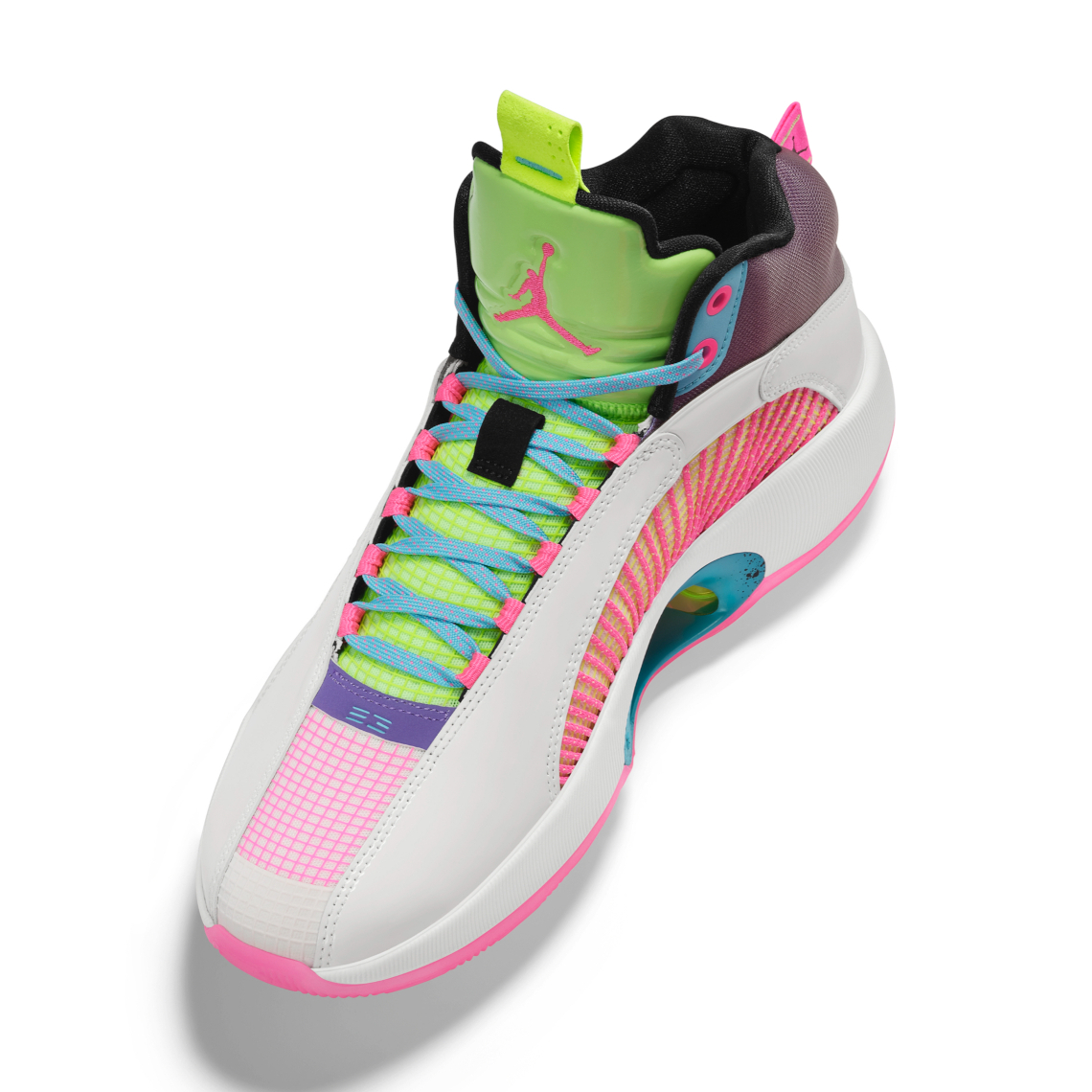 B/R Kicks - Jayson Tatum wearing the Air Jordan 35 “Pink Lemonde” PE  tonight in Miami 🍋 NBA sneakers at Instagram.com/brkicks