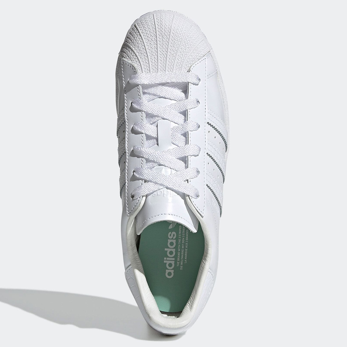 BEAMS Brings All-White Premium Leather And Croc To The adidas Superstar ...