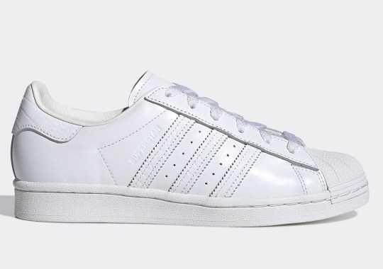 BEAMS Brings All-White Premium Leather And Croc To The adidas Superstar