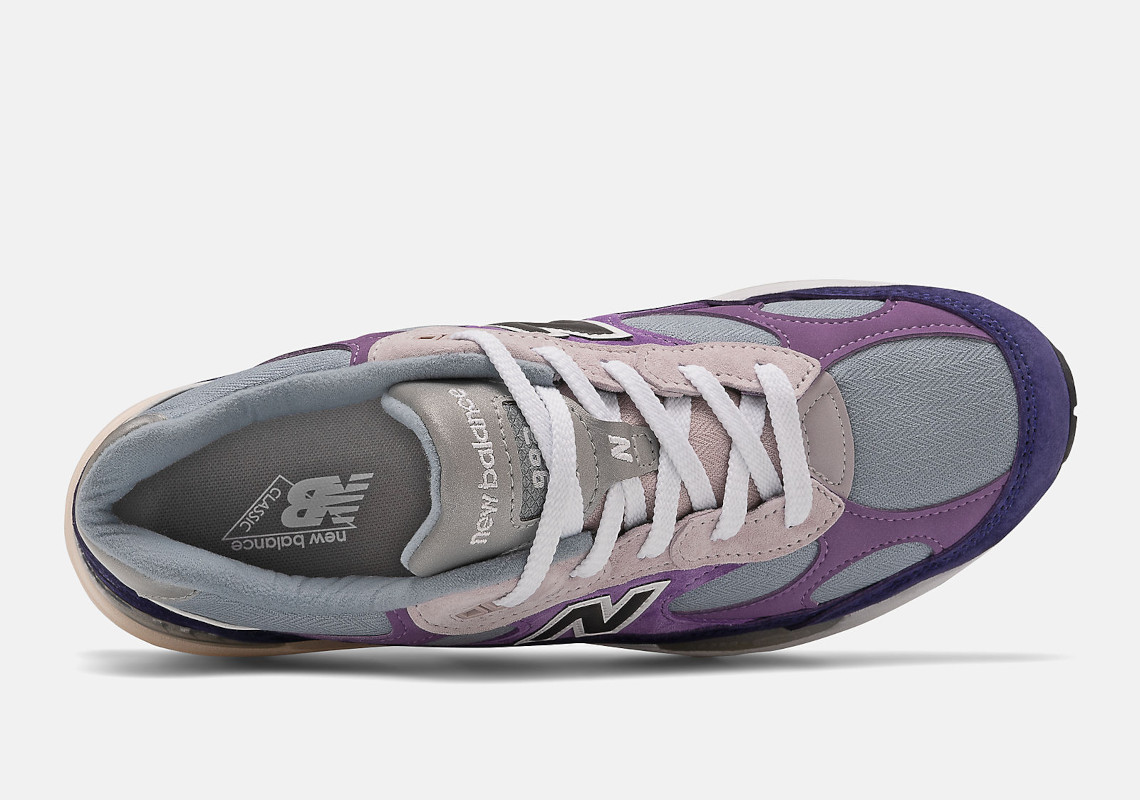 Сиреневые кроссовки new balance Purple M992aa 3