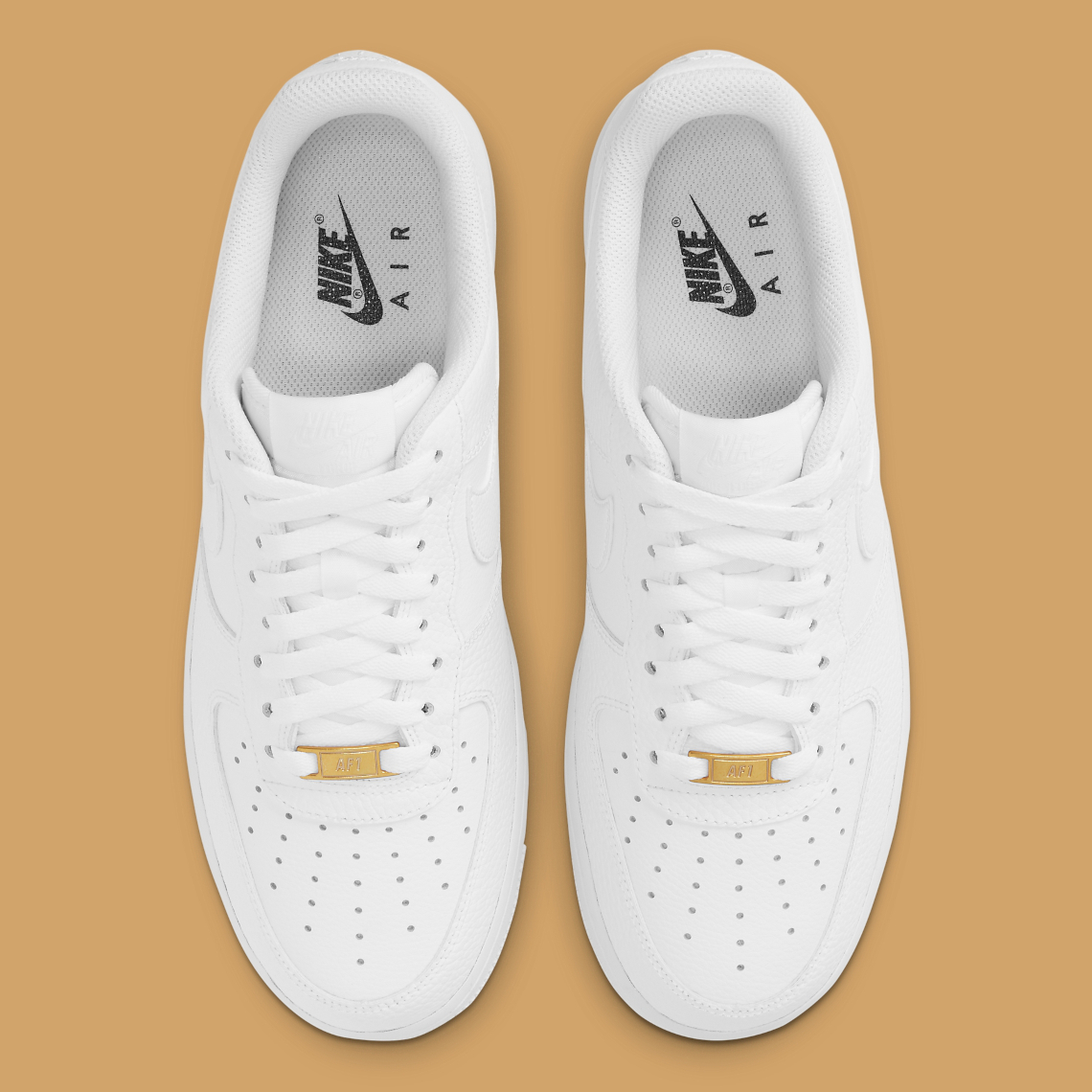 FootSoldierCustoms — Nike Air Force 1 Low (White/Gold)