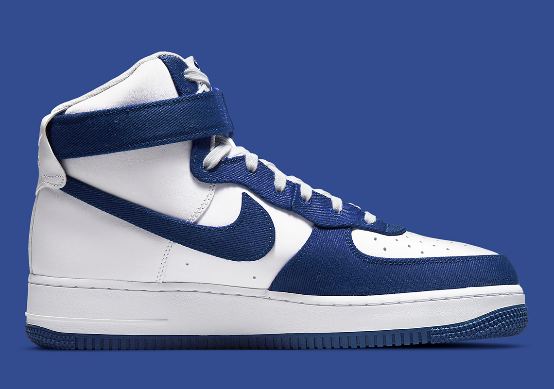 Nike Air Force 1 High Dodgers DC8168-100 | SneakerNews.com