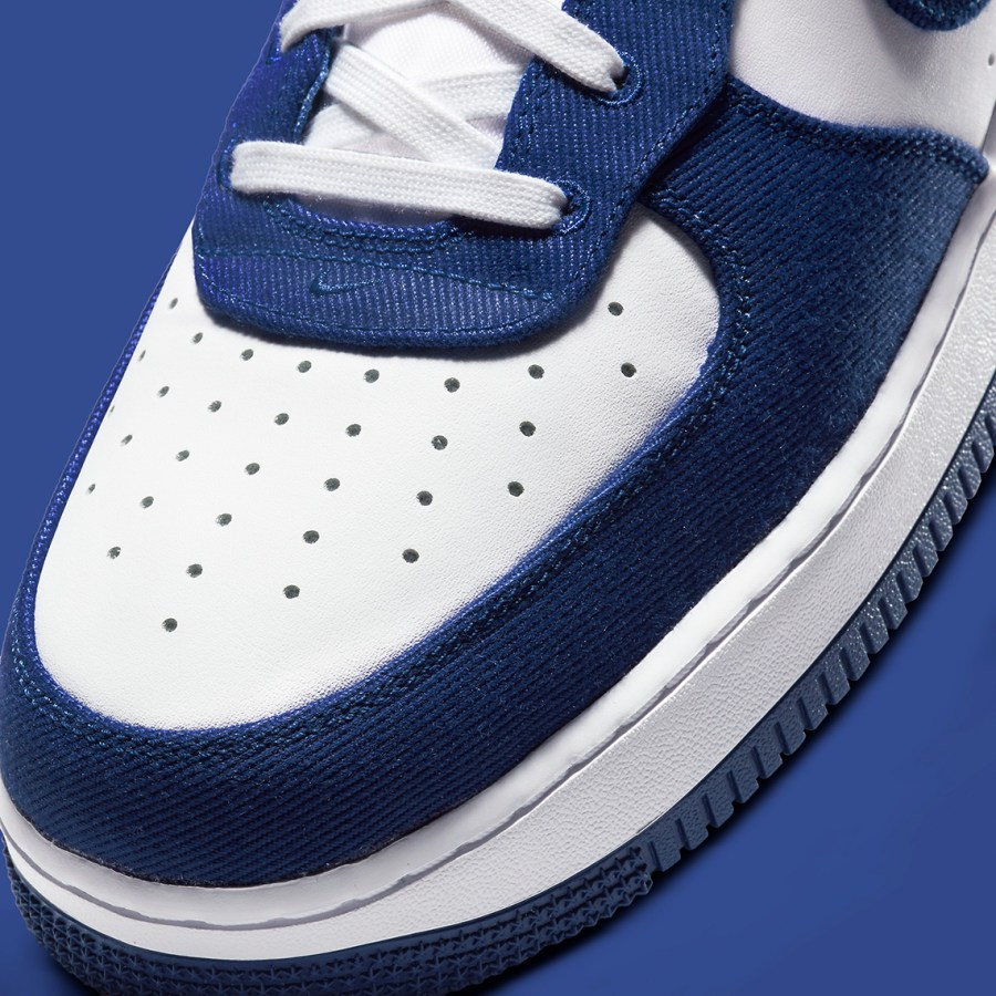 Nike Air Force 1 High Dodgers DC8168-100 | SneakerNews.com