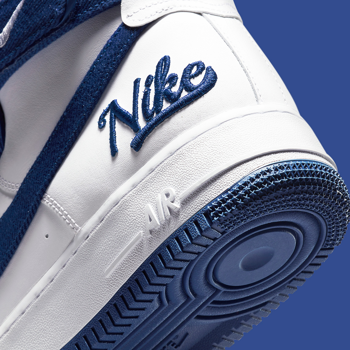 Nike Air Force 1 High Dodgers DC8168-100 | SneakerNews.com